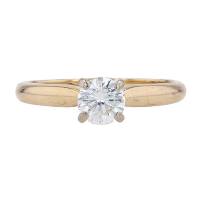 1/2 ct 14K Yellow Gold Diamond Engagement Ring