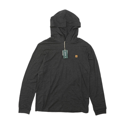 Gray Solid Hoodie Pullover