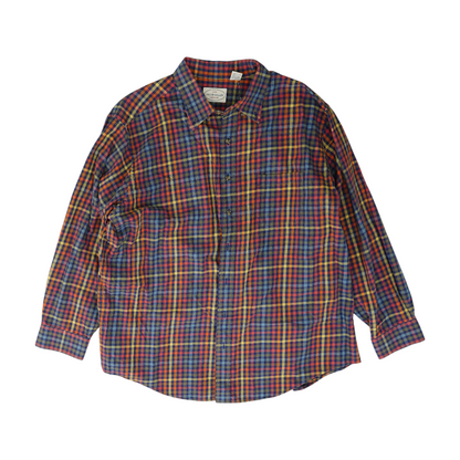 Multi Check Long Sleeve Button Down