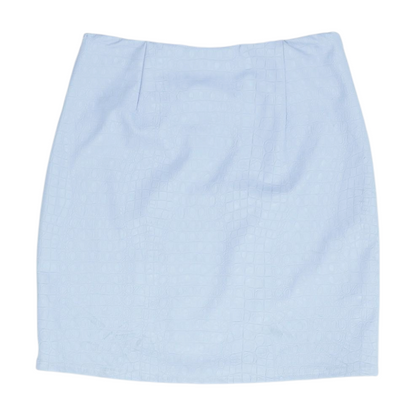Lavender Animal Print Mini Skirt