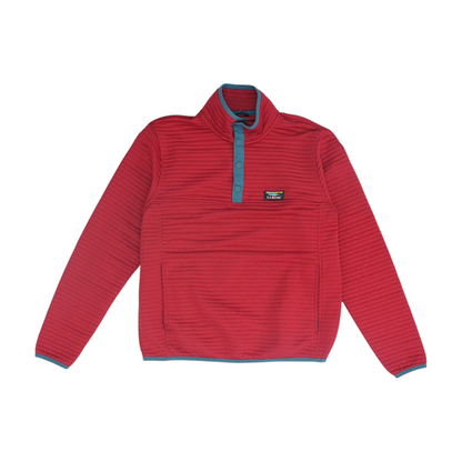 Red Solid 1/4 Zip Pullover