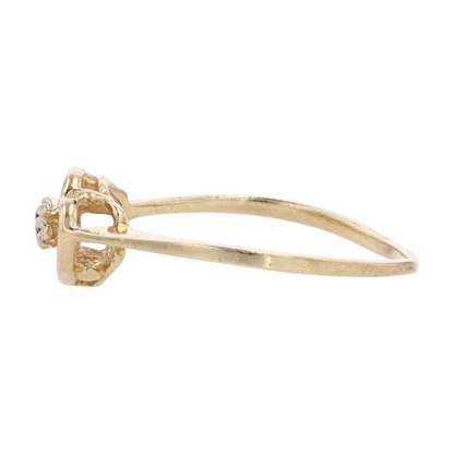 10K Yellow Gold Diamond Fashion Ring