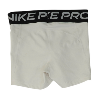White Solid Active Shorts