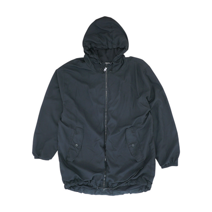 Black Solid Rain Jacket
