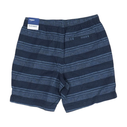 Navy Striped Chino Shorts