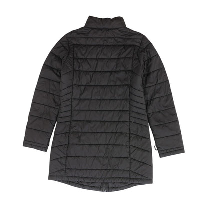 Black Solid Puffer Jacket