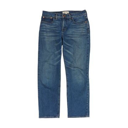 Blue Petite Straight Jeans