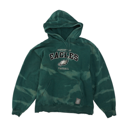 Vintage Green Solid Hoodie Pullover