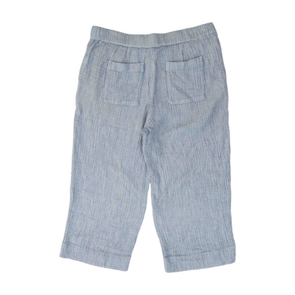 Blue Petite Striped Pants
