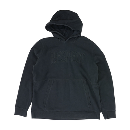Black Solid Hoodie Pullover