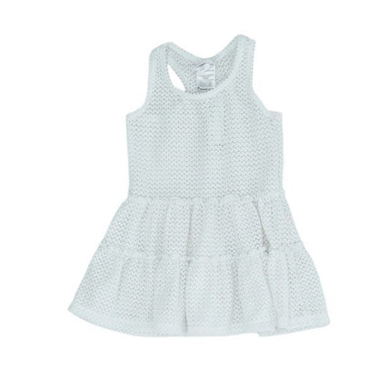 White Solid Dress