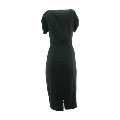 Black Solid Maxi Dress