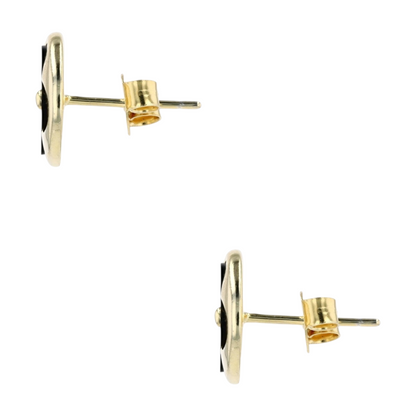 Sterling Silver Onyx Stud Earrings
