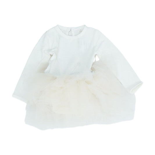 Ivory Solid Long Sleeve Onesie