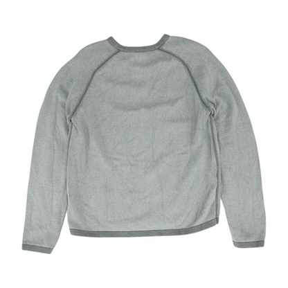 Gray Solid Pullover Sweater