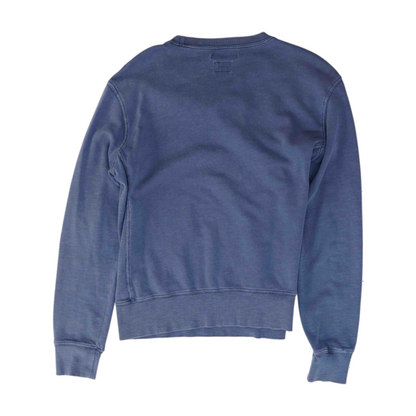 Blue Solid Sweatshirt Pullover