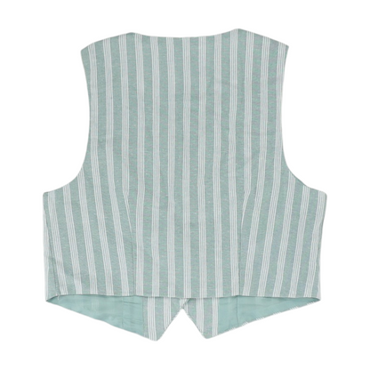 Green Striped Blouse