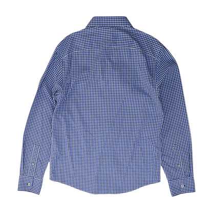 Blue Check Long Sleeve Button Down