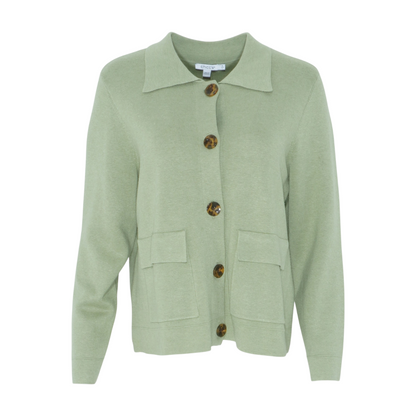 Green Cardigan Sweater