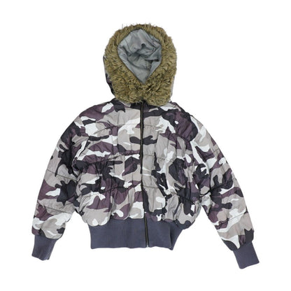 Multi Camo Bomber Jacket