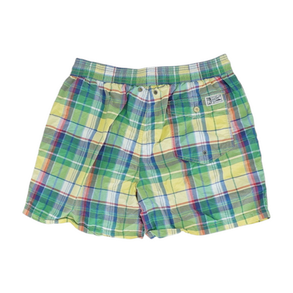Green Plaid Swim Bottom