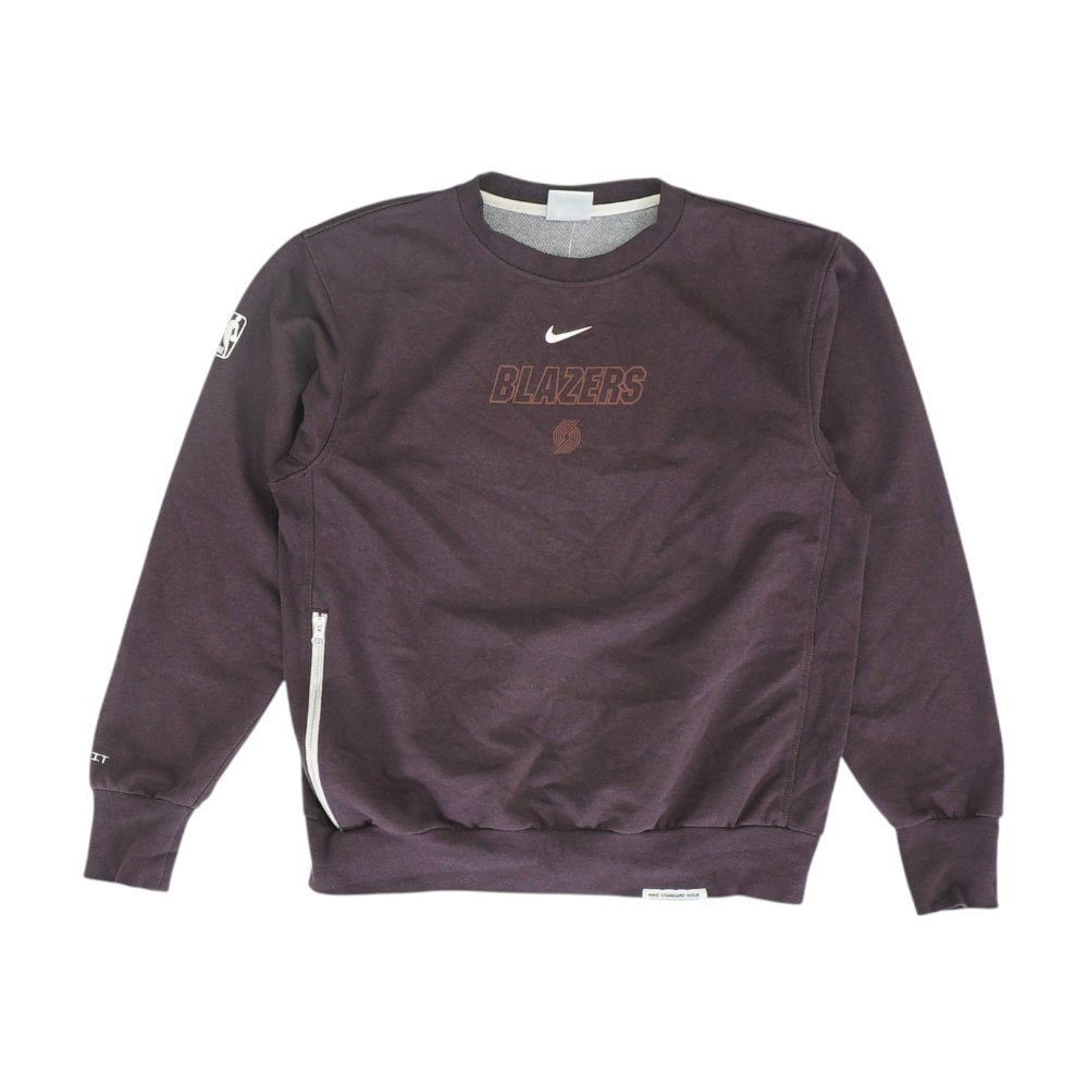 Maroon Portland Trail Blazers Solid Sweatshirt Pullover
