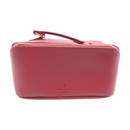 Red Solid Makeup Bag