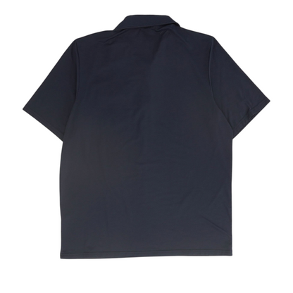 Navy Solid Short Sleeve Polo