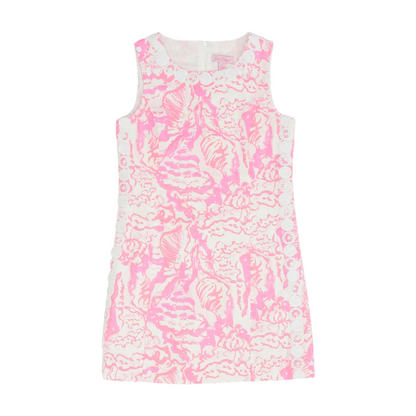 Neon Pink Print Dress