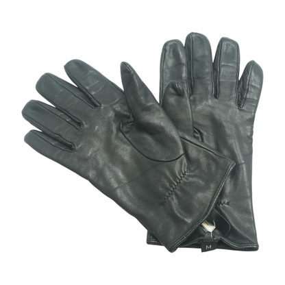Black Leather Gloves