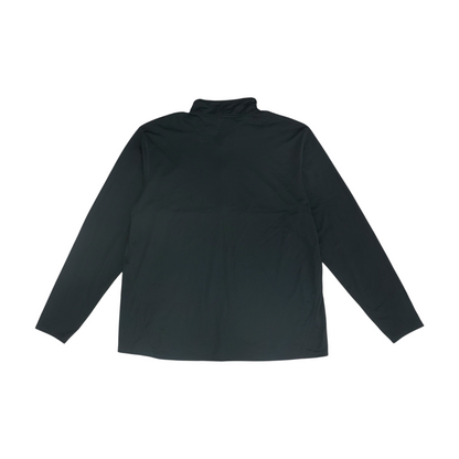 Black Solid 1/4 Zip Pullover