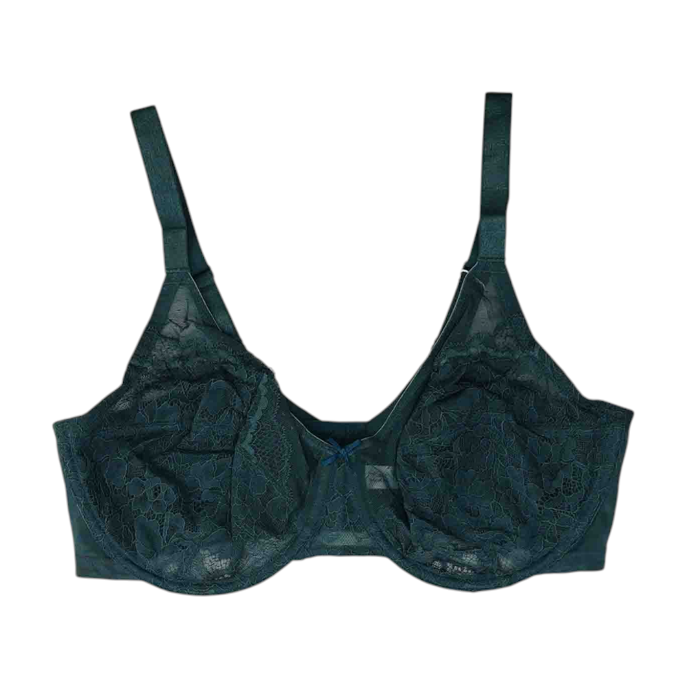 Green Floral Bra