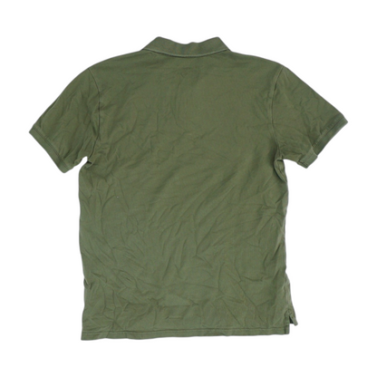Green Solid Short Sleeve Polo