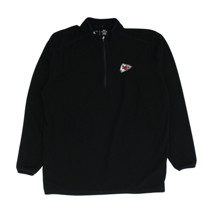 Black Kansas City Chiefs Solid 1/4 Zip Pullover