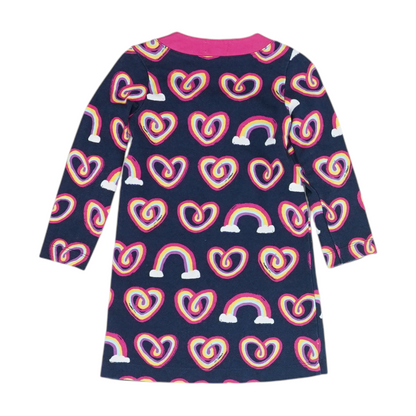 Navy Print Dress