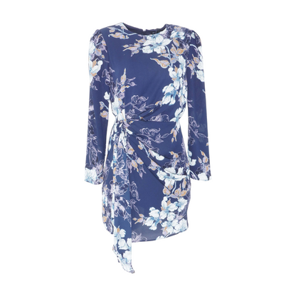 Navy Floral Mini Dress