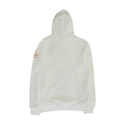 White Solid Hoodie Pullover