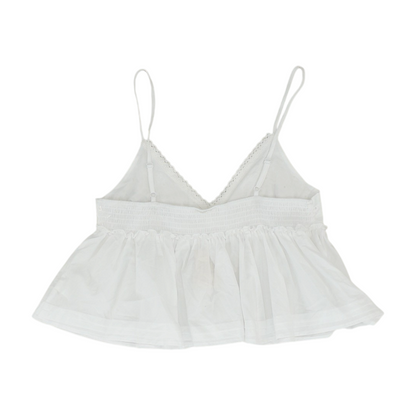 White Cropped Blouse