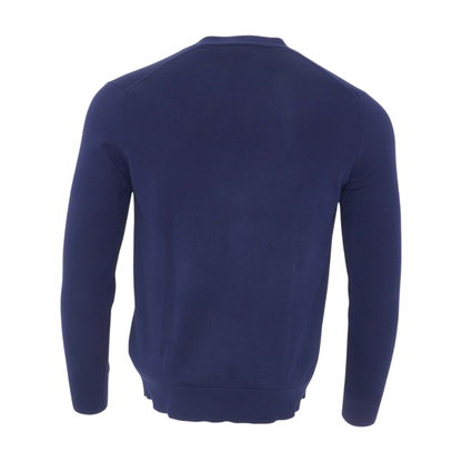 Navy Solid Cardigan Sweater