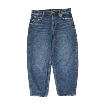 Blue Short Straight Jeans