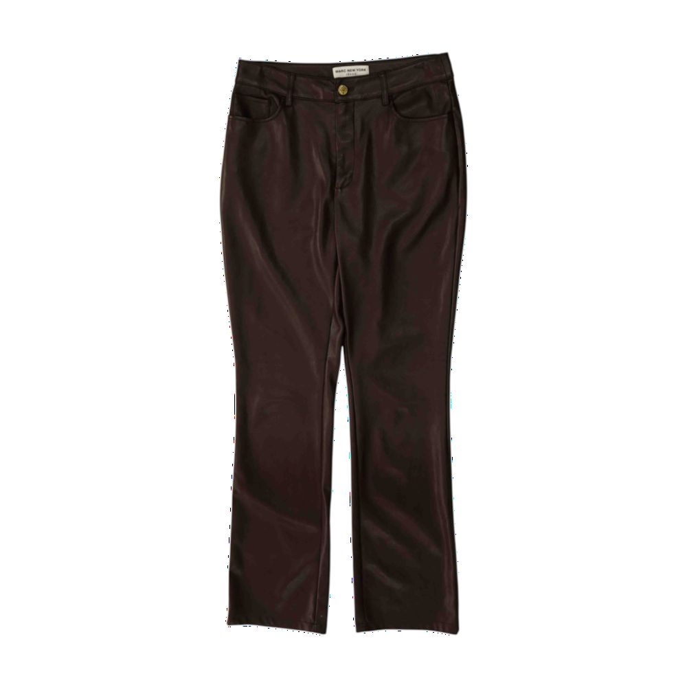 Burgundy Straight Pants