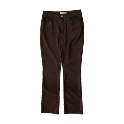 Burgundy Straight Pants