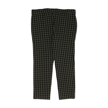 Black Check Regular Pants