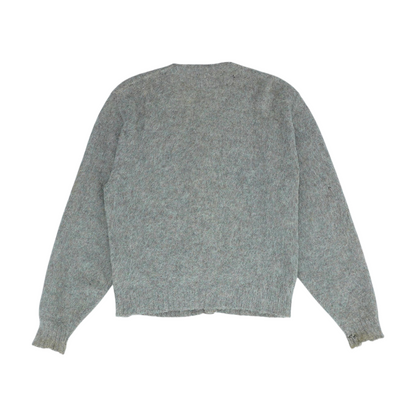 Vintage Brown Solid Cardigan Sweater