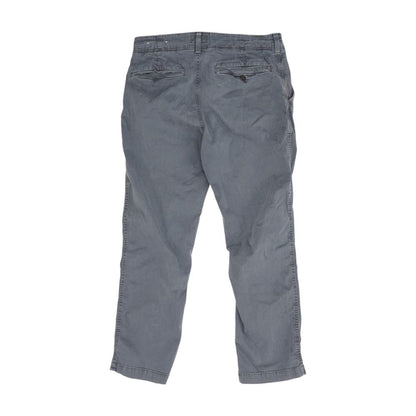 Gray Solid Chino Pants