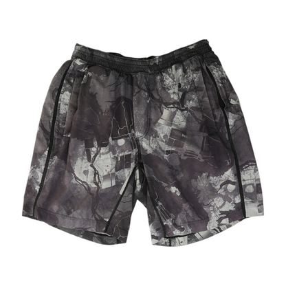 Gray Graphic Active Shorts
