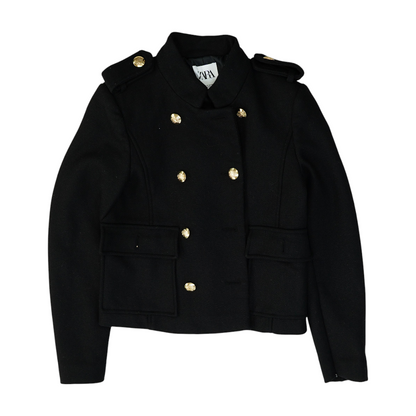 Black Solid Blazer