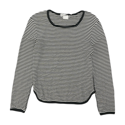 Vintage Striped Long Sleeve Blouse