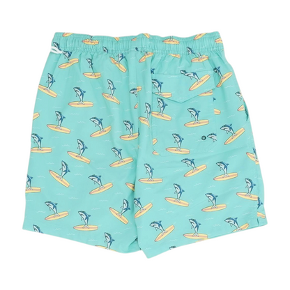 Green Graphic Swim Bottom