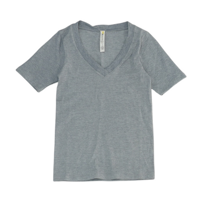 Gray Striped Active T-Shirt